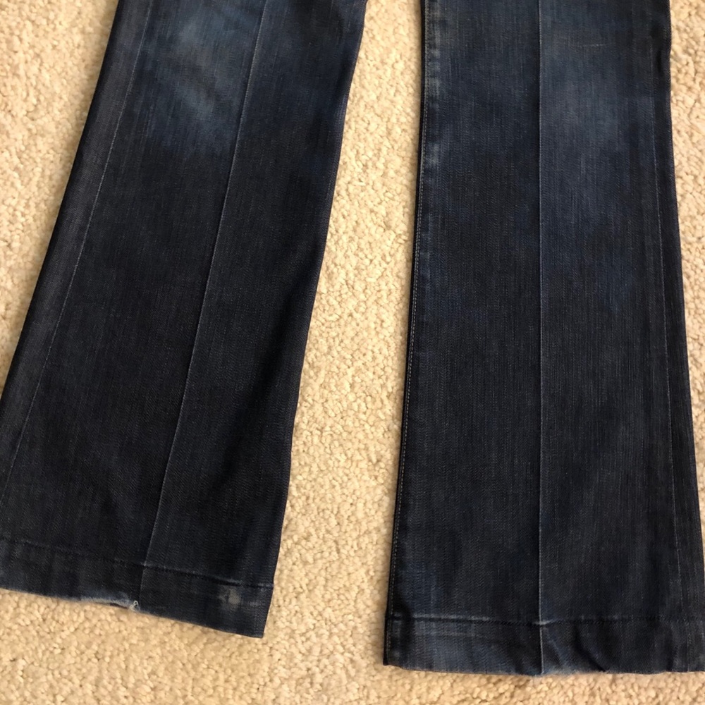 7 for All Mankind Dojo Flare Blue Jeans size 26 - Picture 7 of 9